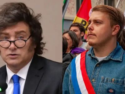 "Pedazo de perrito imperialista": El insólito cruce de Javier Milei con un joven diputado francés